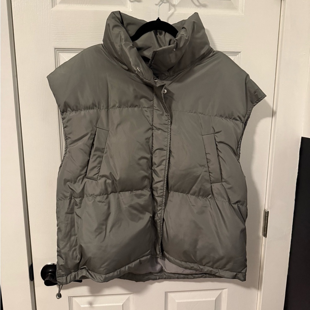Gray Puffer Vest